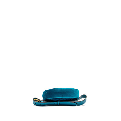 Gucci Size 65 Marmont Belt Bag Velvet Blue