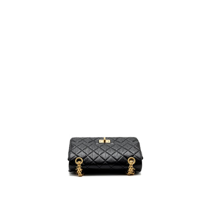 Chanel Mini 2.55 Reissue Flap Bag Aged Calfskin Black