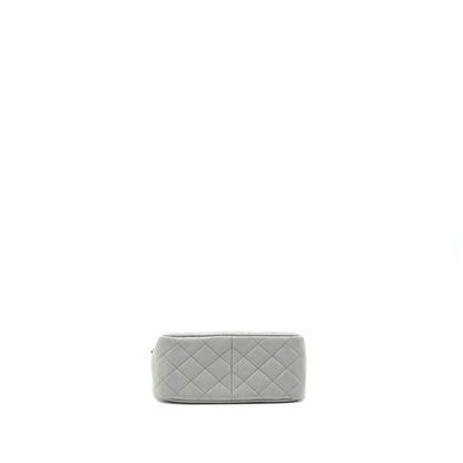 Chanel Pearl Crush Hobo Bag Lambskin Light Grey Brushed  (Microchip)