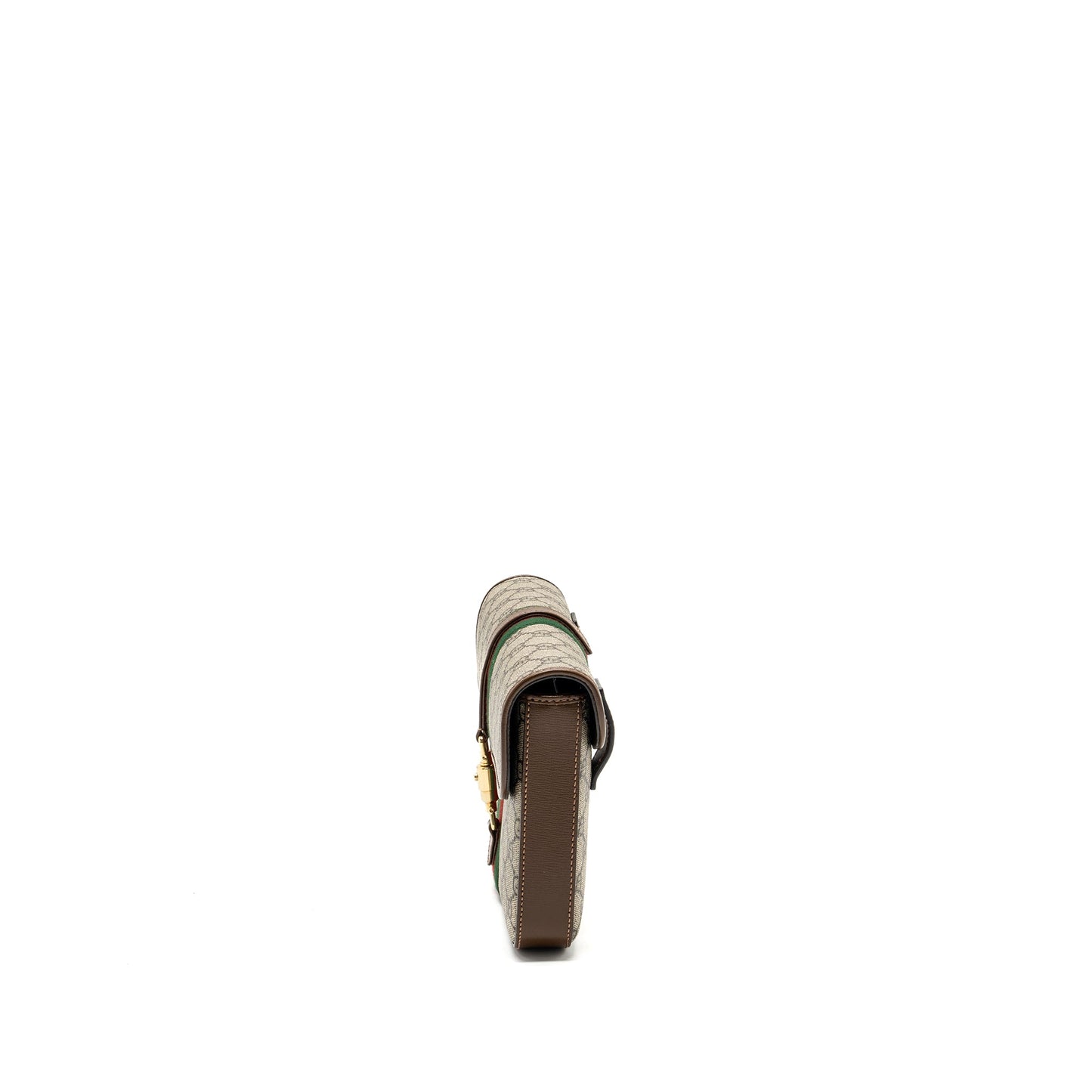 Gucci flap belt bag GG supreme canvas