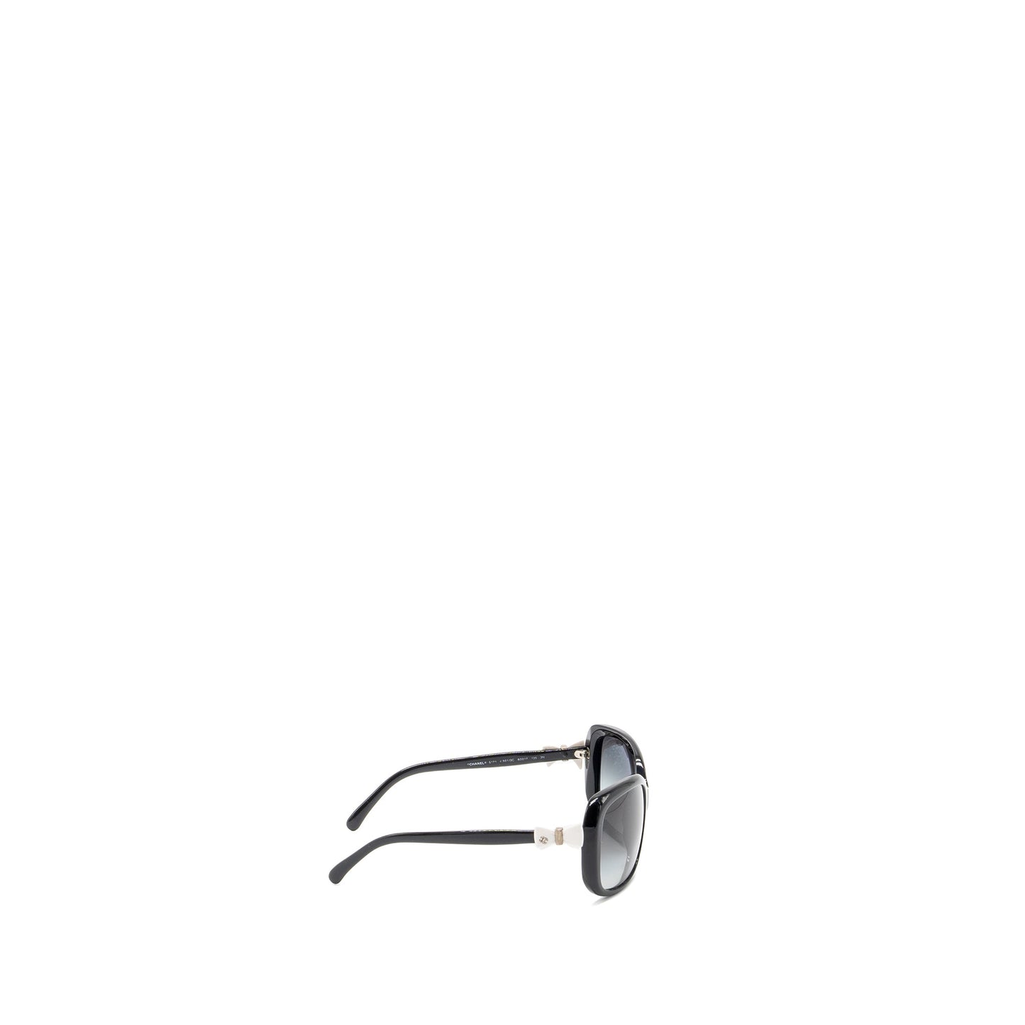 Chanel bow sunglasses black / white