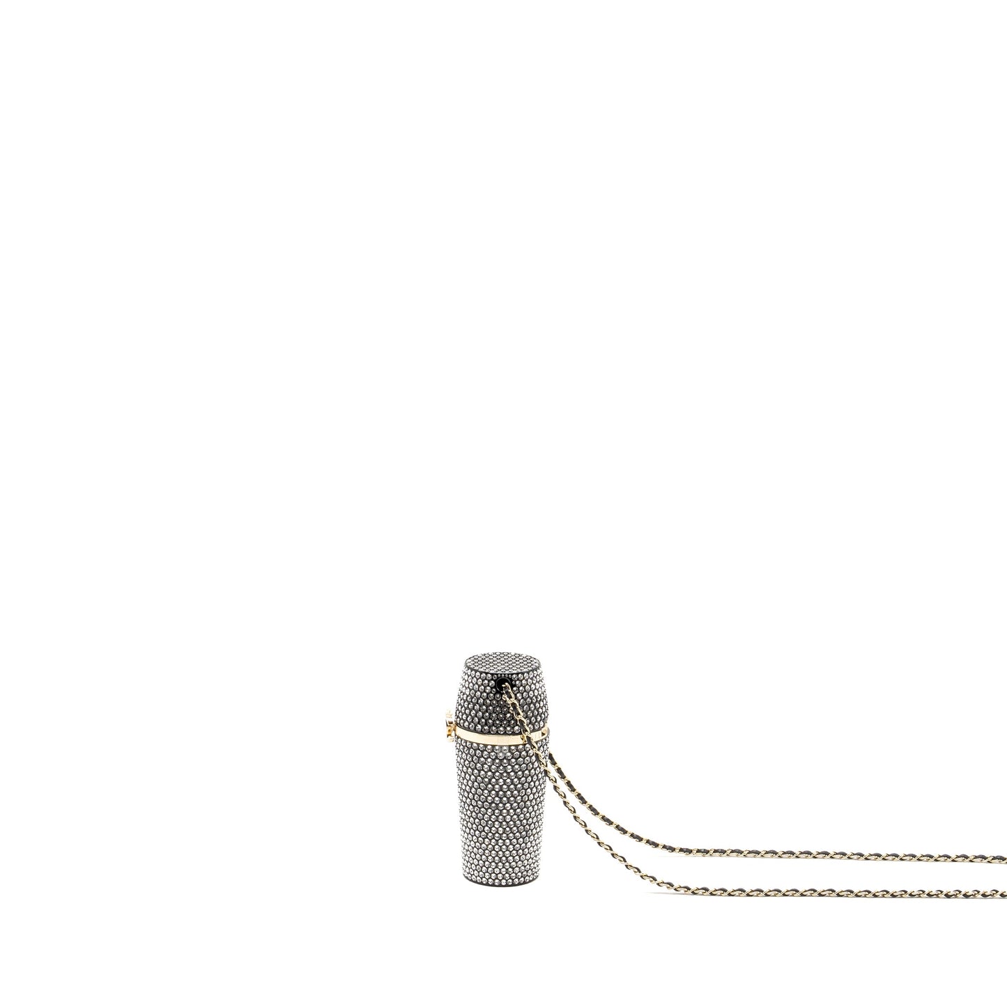 Chanel lipstick case with chain crystal L