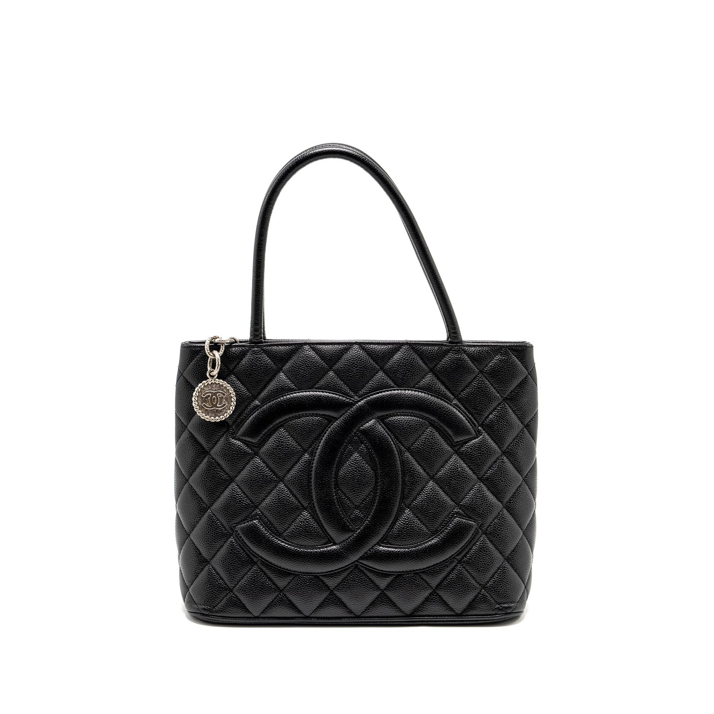 Chanel Medallion Tote Bag Caviar Black