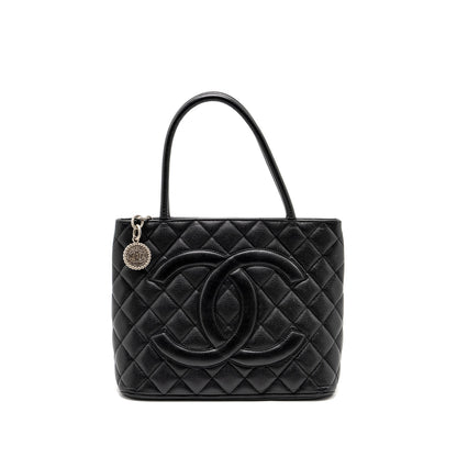 Chanel Medallion Tote Bag Caviar Black