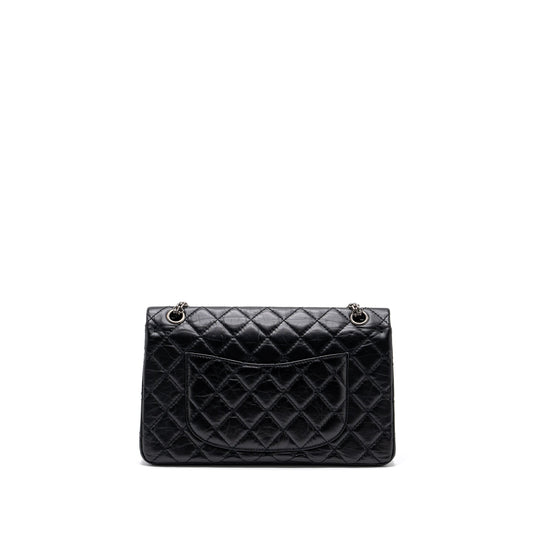 Chanel 2.55 226 Reissue Flap Bag Aged Calfskin Black Ruthenium Hardware