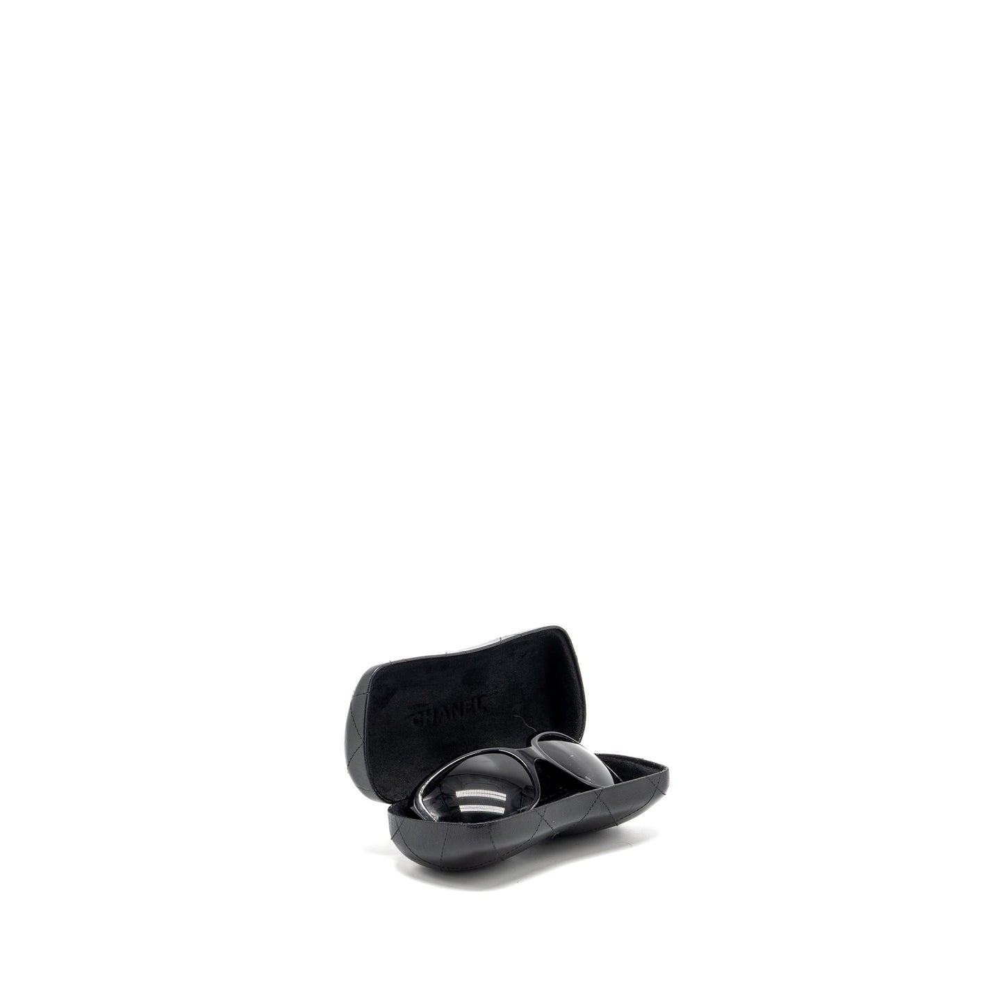 Chanel bow sunglasses black / white