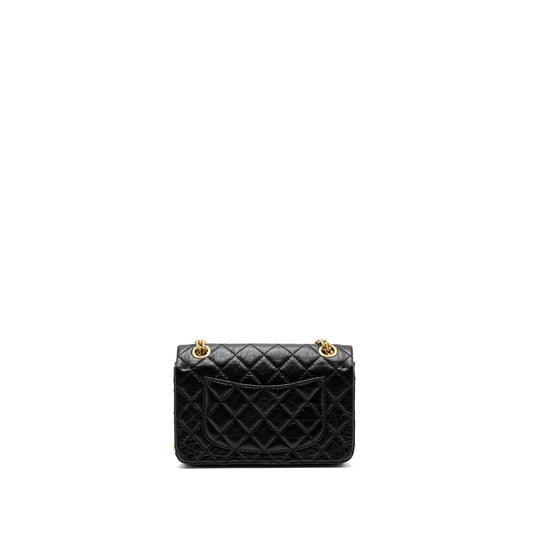Chanel Mini 2.55 Reissue Flap Bag Aged Calfskin Black