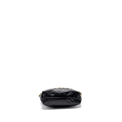 Chanel Mini 22 Bag Shiny Calfskin Black (Microchip)