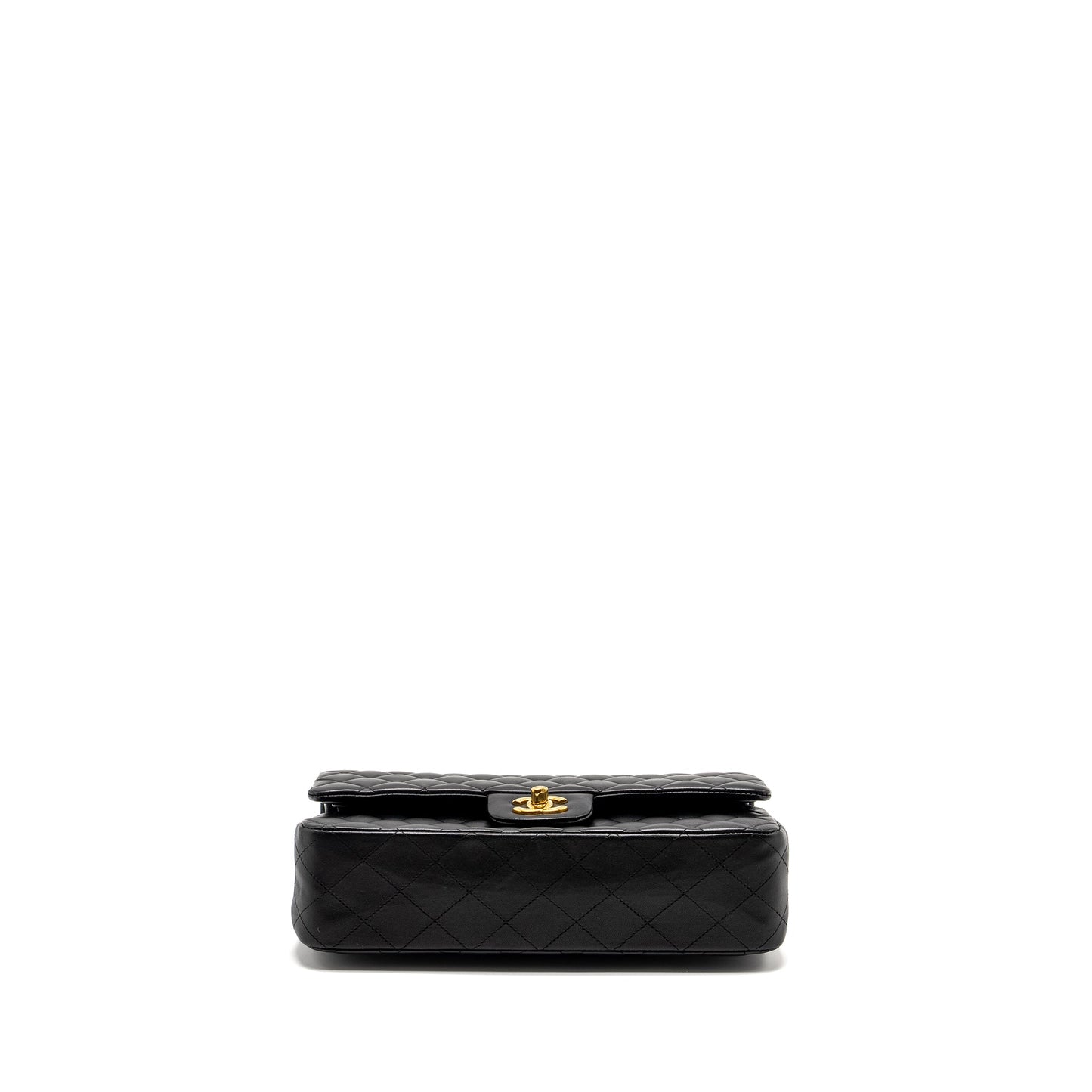 Chanel Medium Classic Double  Flap Bag Lambskin Black