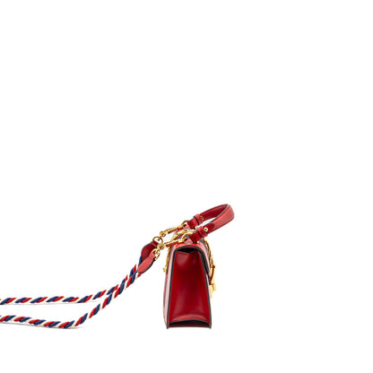 Gucci Top Handle Mini Sylvie calfskin red