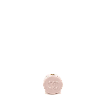Chanel Mini Drawstring Bucket Bag Lambskin Pink L