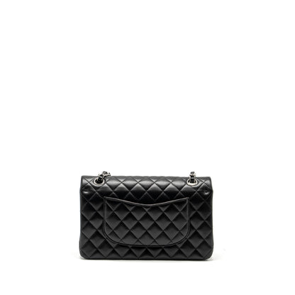 Chanel Medium Classic Double Flap Bag Lambskin Black  (microchip)