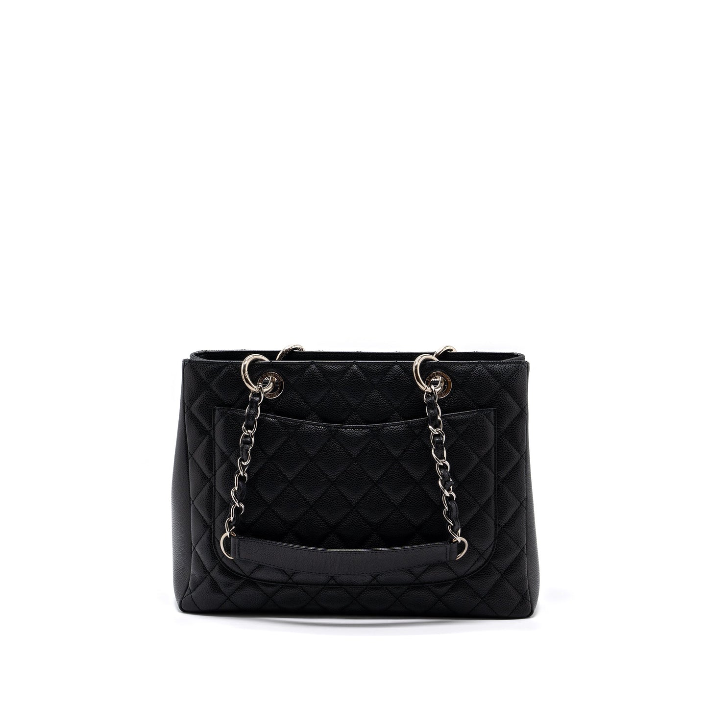 Chanel grand shopping tote bag caviar black