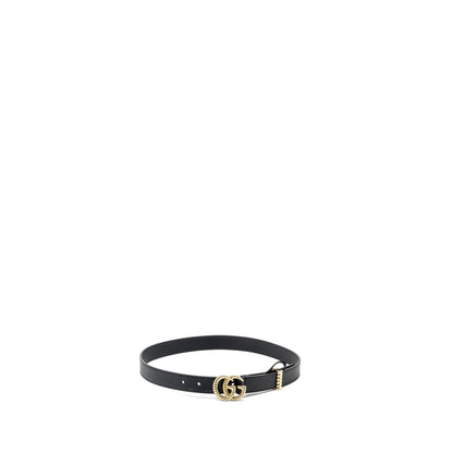 Gucci size 75 30mm GG marmont belt with double G buckle black