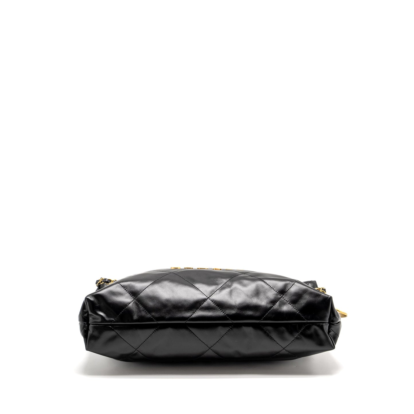 Chanel Medium 22 Bag Shiny Calfskin Black  (microchip)