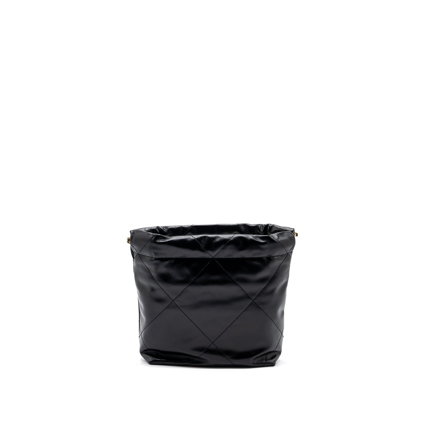 Chanel Mini 22 Bag Shiny Calfskin Black  (microchip)