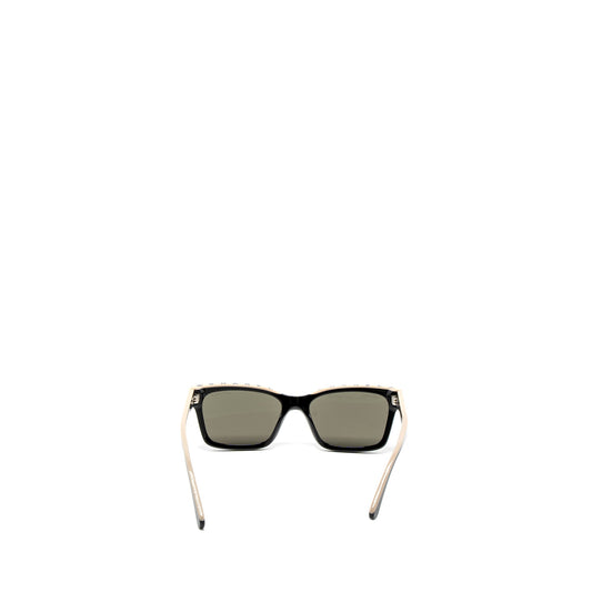 Chanel 5417 Square Sunglasses Black/Beige