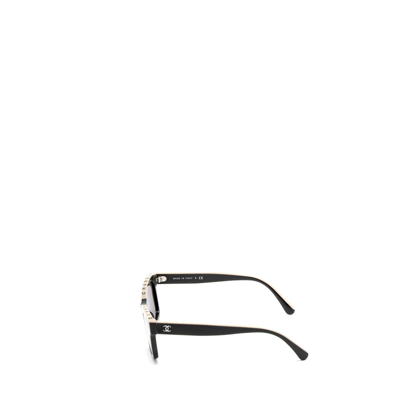 Chanel 5417 Square Sunglasses Black/Beige