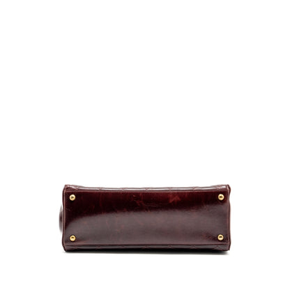 Chanel Perfect Edge Tote Bag Calfskin Burgundy