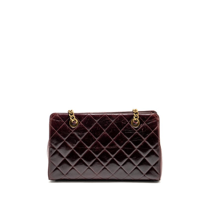 Chanel Perfect Edge Tote Bag Calfskin Burgundy