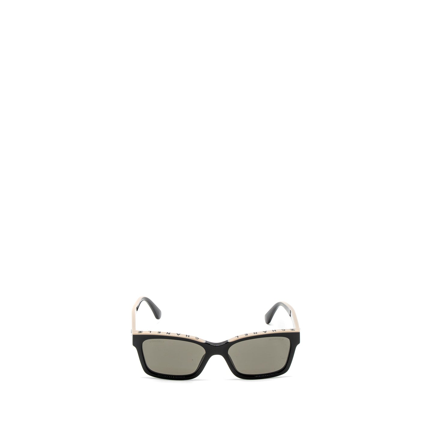 Chanel 5417 Square Sunglasses Black/Beige