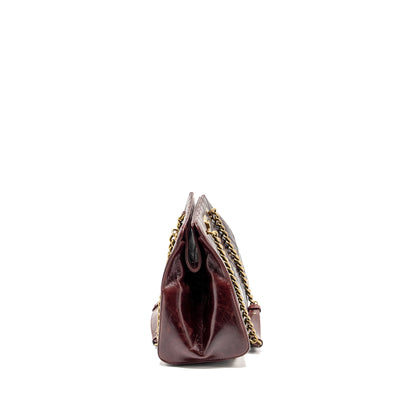 Chanel Perfect Edge Tote Bag Calfskin Burgundy