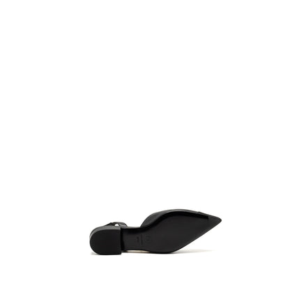 Chanel 22A Size 37.5 Slingback Mules with Pearls Lambskin Black L