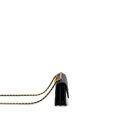 Chanel 23s Wallet On Chain with bag Charm Caviar Black (Microchip)