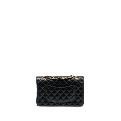 Chanel medium classic double flap bag Caviar black  (microchip)