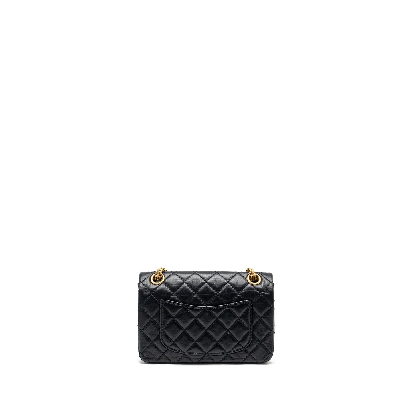 Chanel Mini 2.55 Reissue Flap Bag Aged Calfskin Black