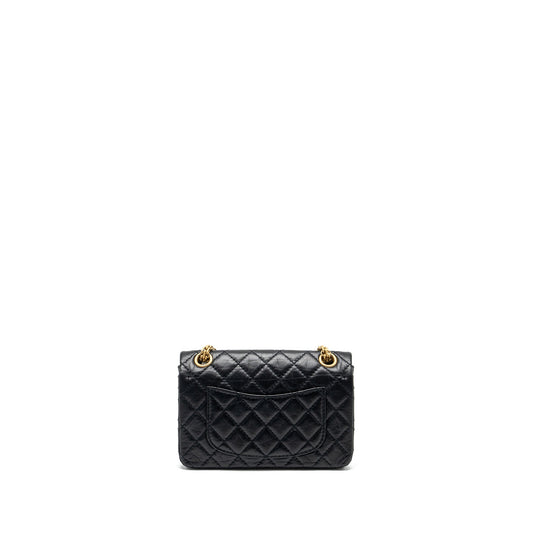 Chanel Mini 2.55 Reissue Flap Bag Aged Calfskin Black