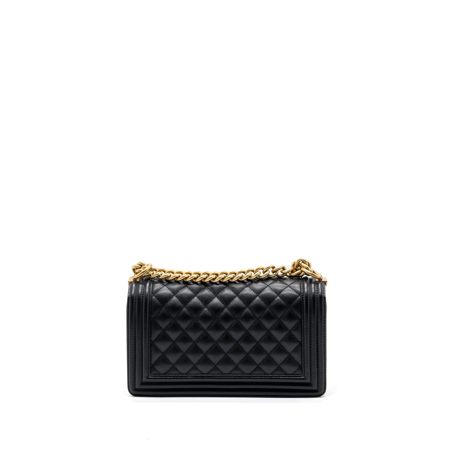 Chanel Medium Classic Boy Bag Caviar Black