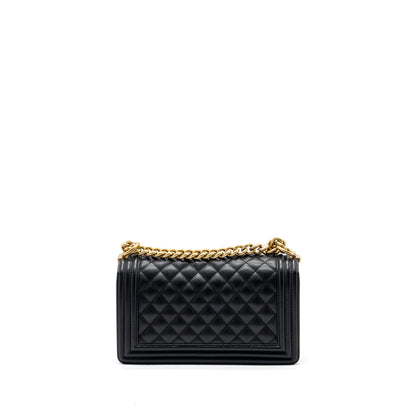 Chanel Medium Classic Boy Bag Caviar Black