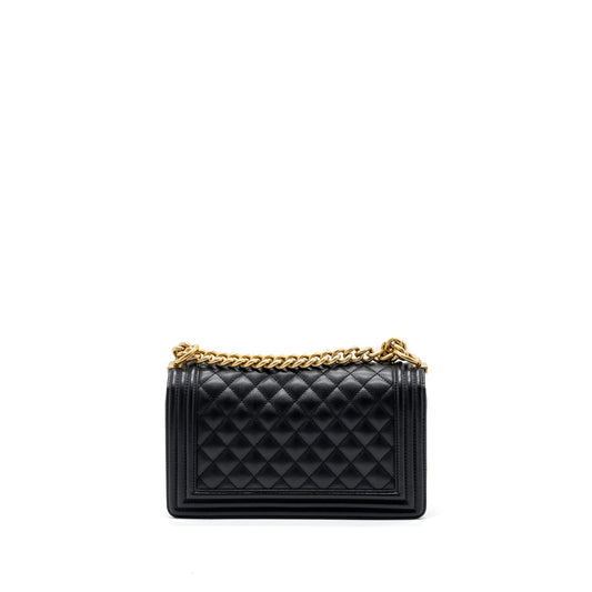 Chanel Medium Classic Boy Bag Caviar Black