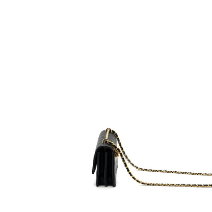 Chanel 23s Wallet On Chain with bag Charm Caviar Black (Microchip)