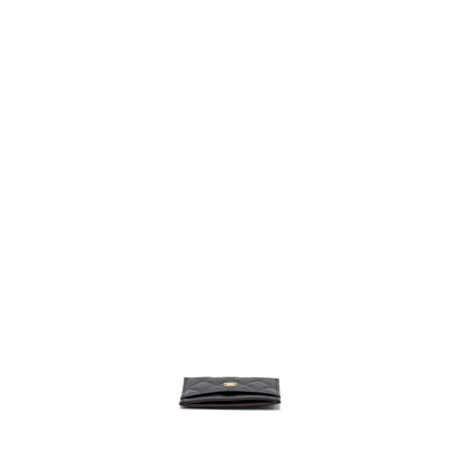 Chanel Classic Card Holder Caviar Black (Microchip)
