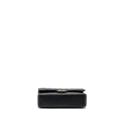 Chanel medium classic double flap bag Caviar black  (microchip)