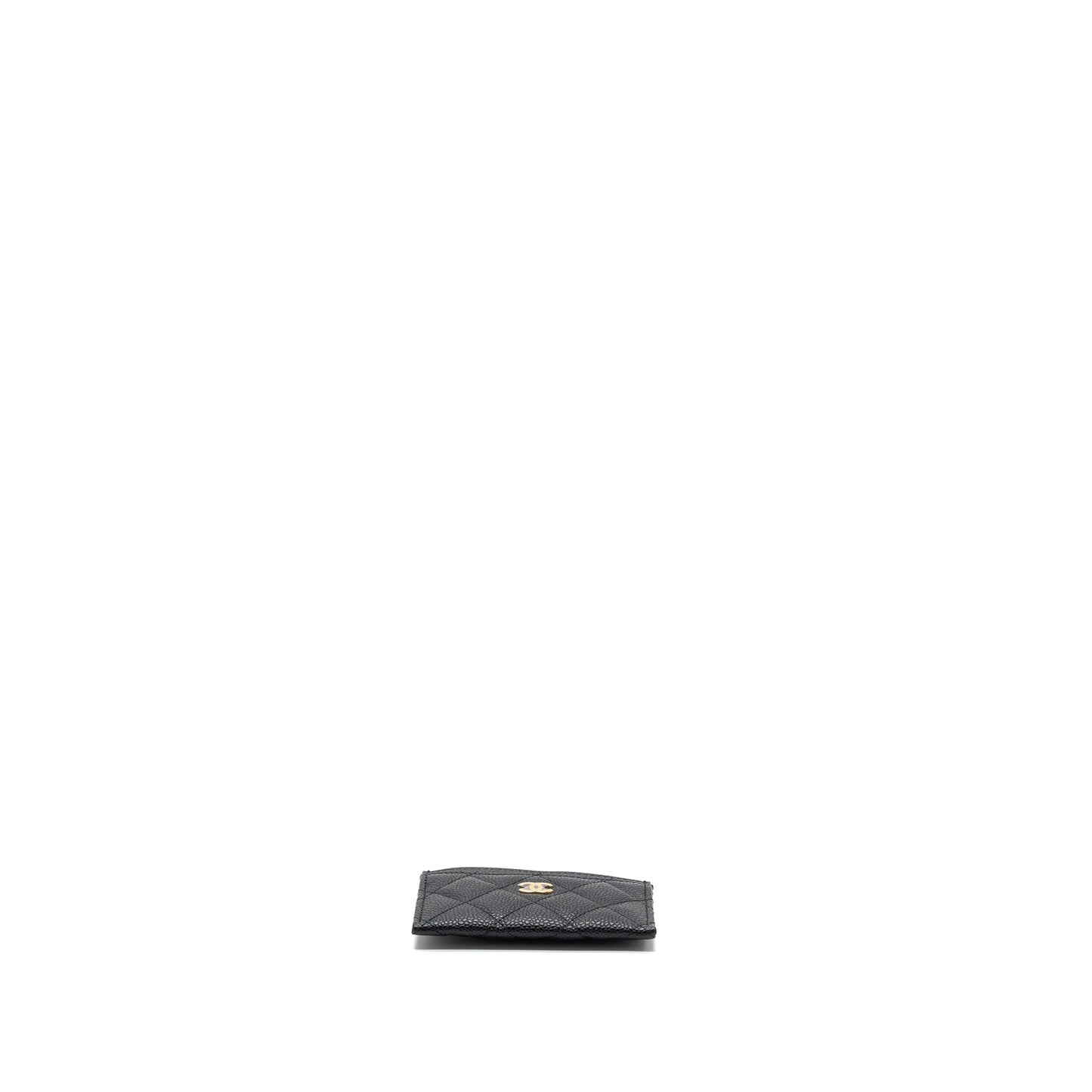 Chanel Classic Card Holder Caviar Black (Microchip)