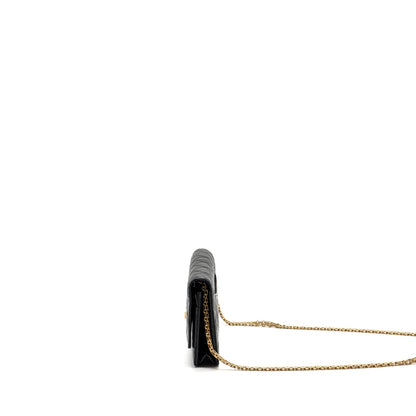 Chanel 2.55 Wallet on Chain Aged Calfskin Black Brushed  (Microchip)
