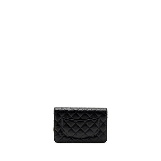 Chanel 2.55 Wallet on Chain Aged Calfskin Black Brushed  (Microchip)