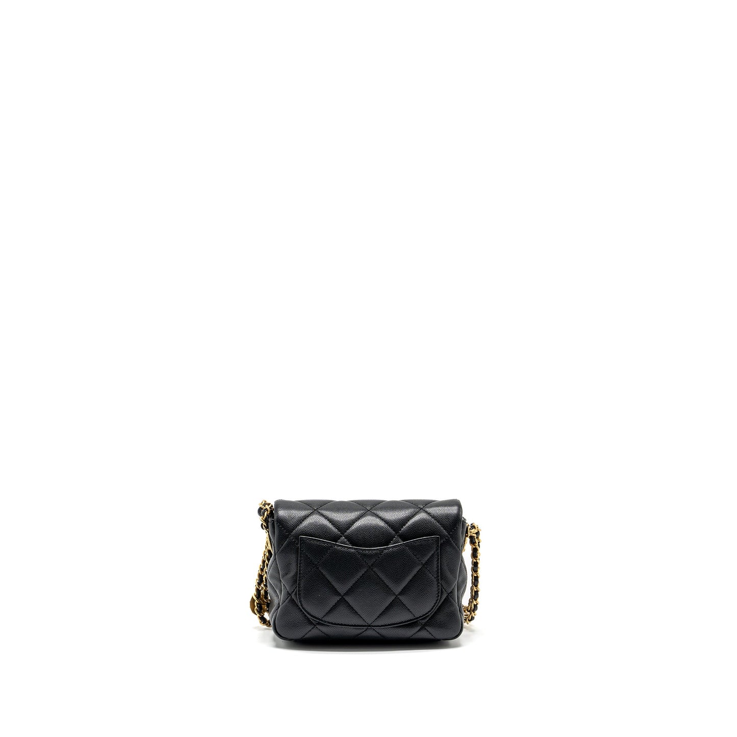 Chanel Mini Twist Your Button Flap Bag Caviar Black  (Microchip)