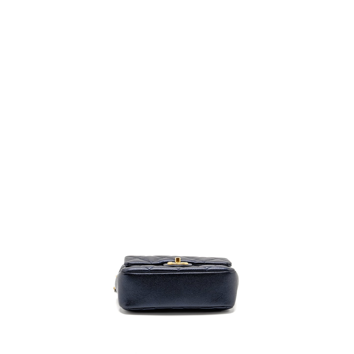 Chanel 21K My Perfect Mini Flap Bag Caviar Iridescent Black  (Microchip)