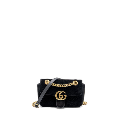 Gucci Mini Marmont Velvet Black