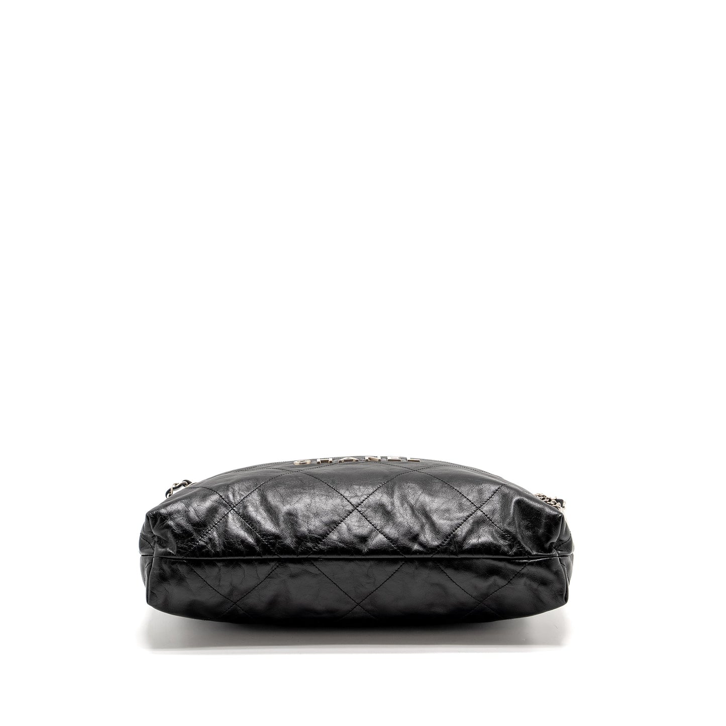Chanel Medium 22 Shiny Calfskin Black  (microchip)