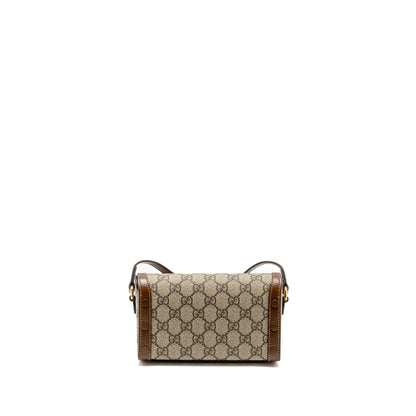 Gucci Horsebit 1955 Mini Bag GG Supreme Canvas Beige/Dark Brown