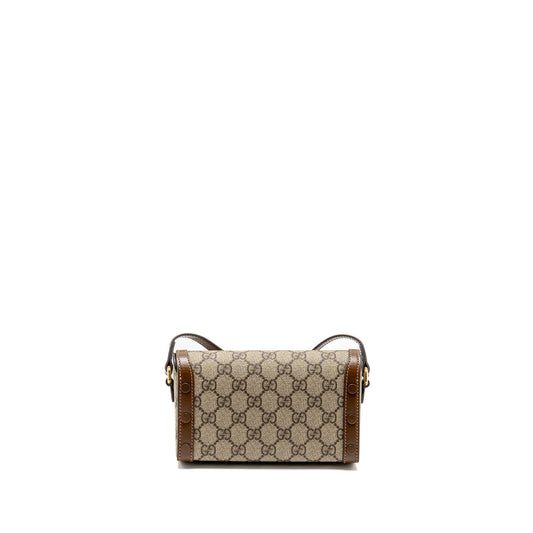 Gucci Horsebit 1955 Mini Bag GG Supreme Canvas Beige/Dark Brown