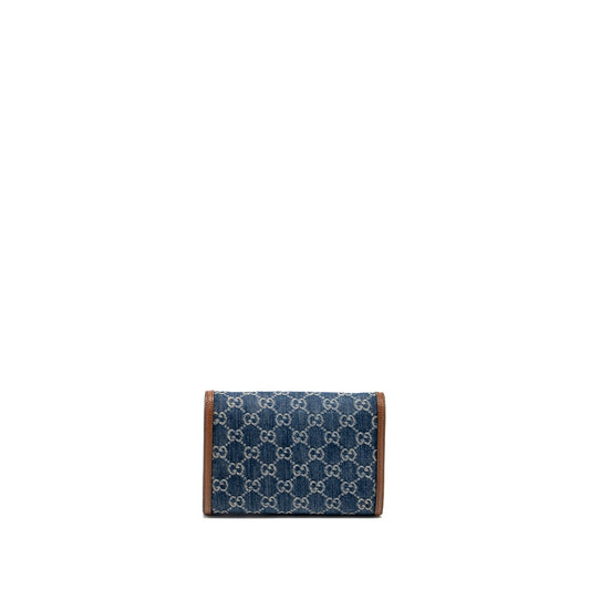 Gucci Dionysus Chain Wallet Bag GG Supreme Denim/Leather Multicolour Hardware