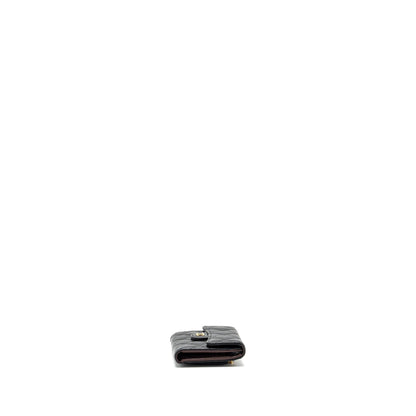 Chanel Classic Compact Wallet Caviar Black (Microchip)