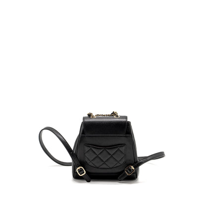 Chanel Affinity Backpack Caviar Black L (Microchip)