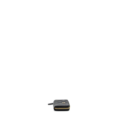 Chanel Zip Card Holder Caviar Black